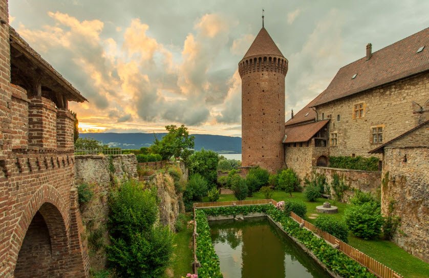 Château de Chenaux, Estavayer, Switzerland, Switzerland